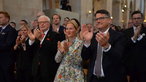Boris Rhein mit seiner Frau Tanja Raab-Rhein bei der Eröffnung des Rheingau Musik Festivals