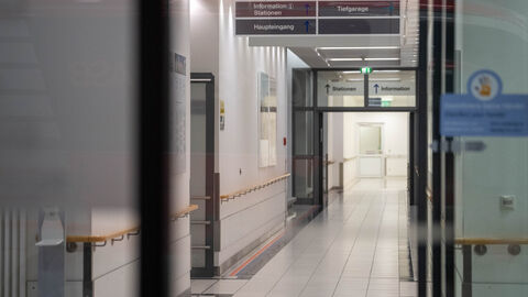 Ein Krankenhausgang